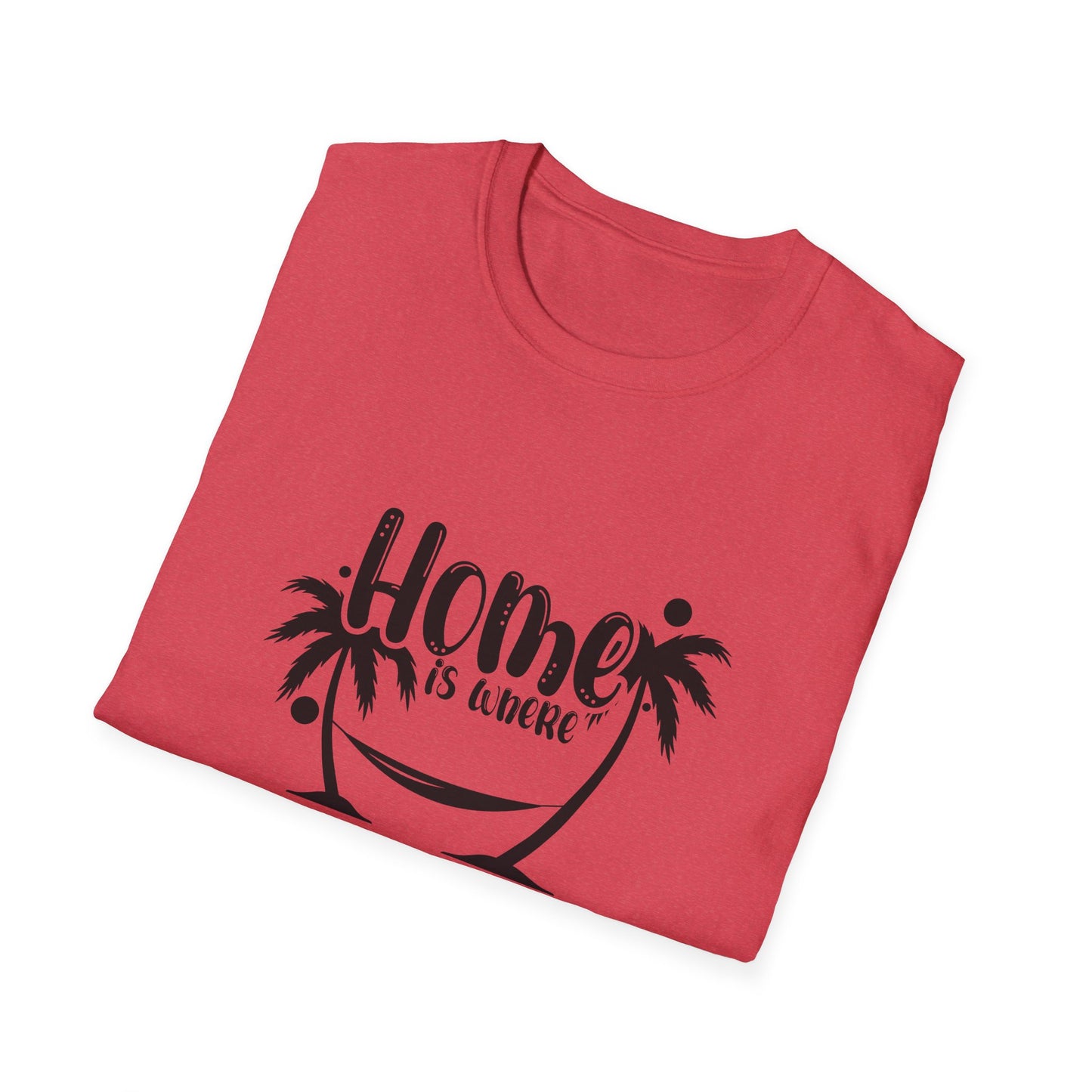 Home Is Where Those Fuckers Aint Unisex Softstyle T-Shirt