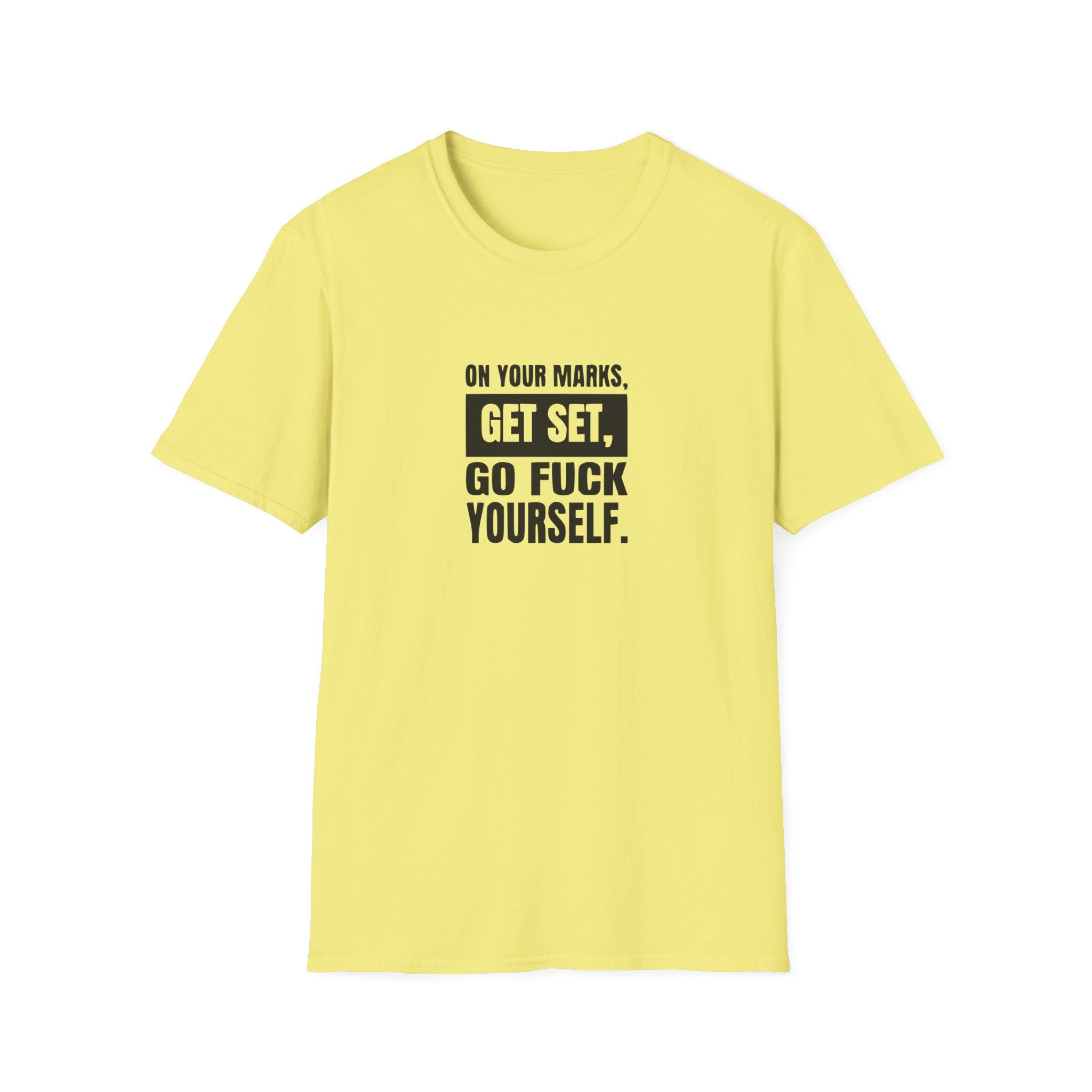 On Your Marks Unisex Softstyle T-Shirt