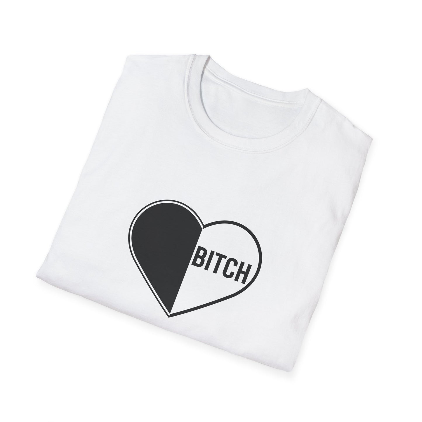 Bitch Heart Unisex Softstyle T-Shirt