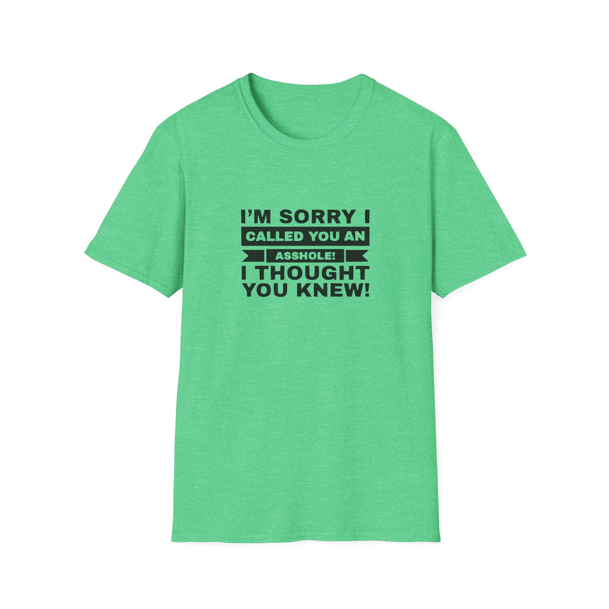 I'm Sorry I Called You An Asshole Unisex Softstyle T-Shirt