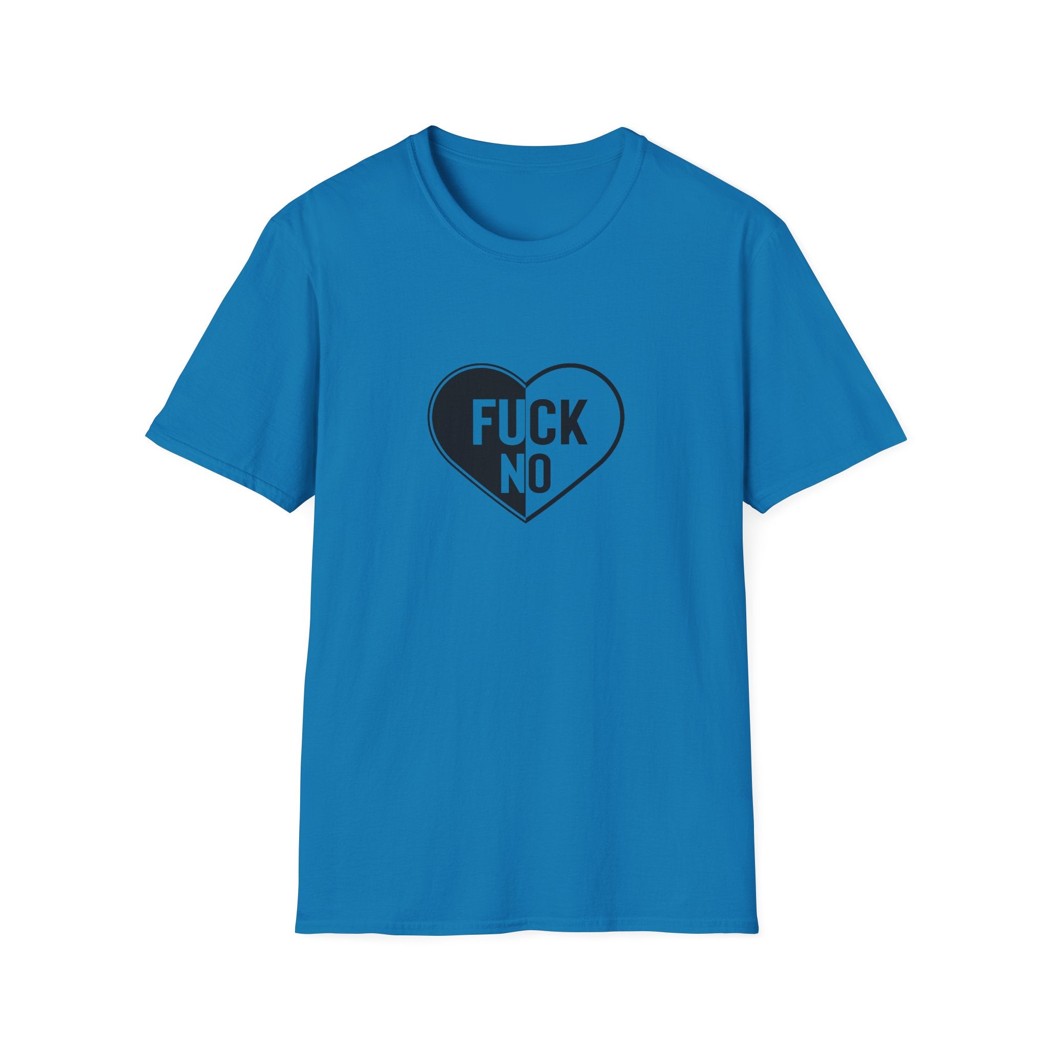 Fuck No Heart Unisex Softstyle T-Shirt
