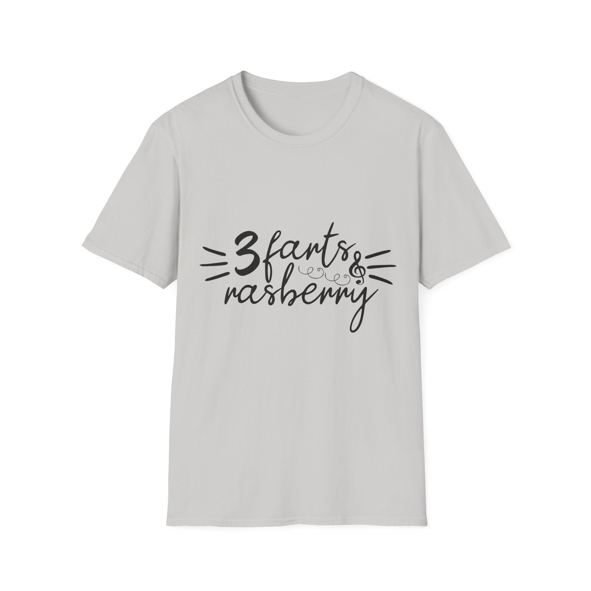 3 Farts & Raspberry Unisex Softstyle T-Shirt