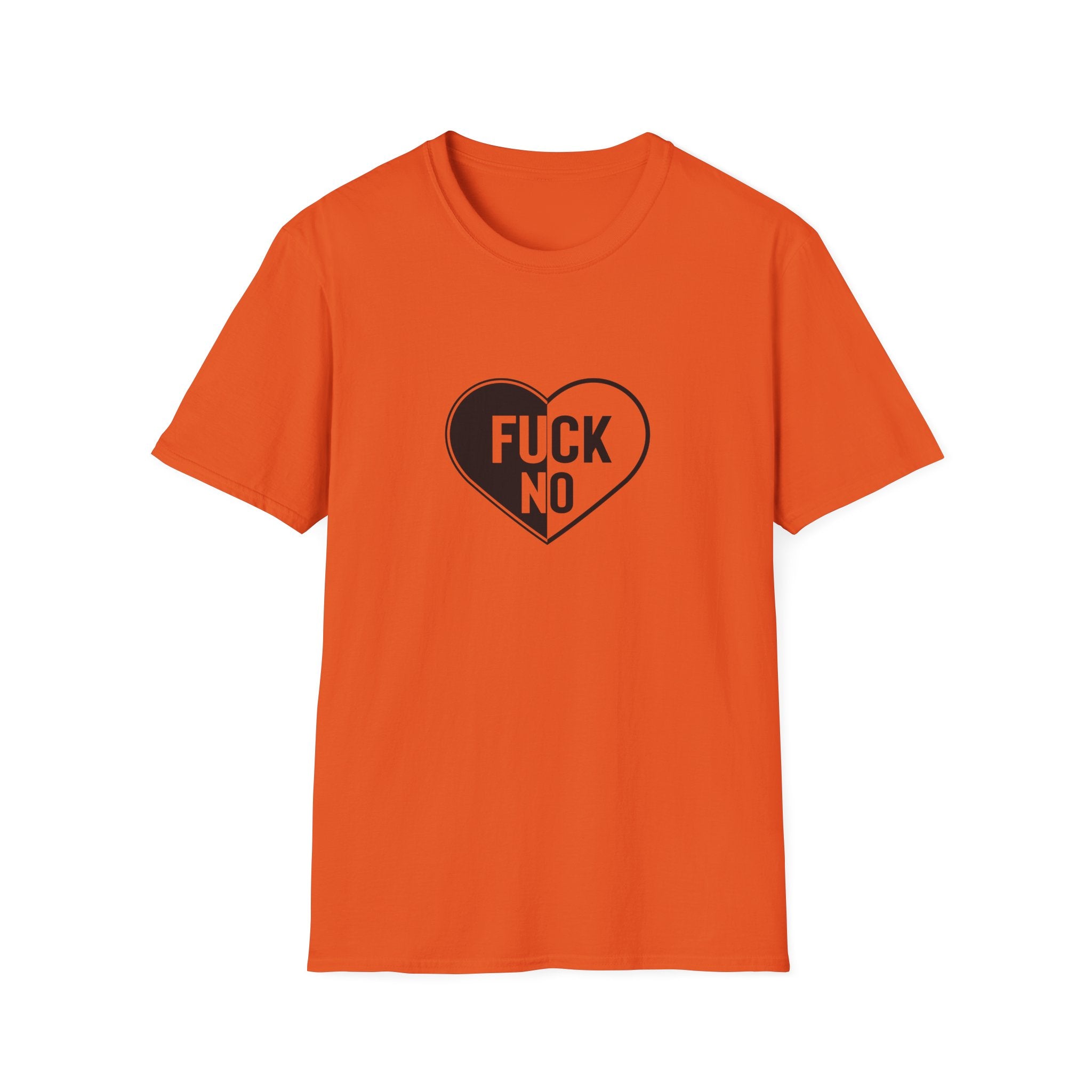Fuck No Heart Unisex Softstyle T-Shirt